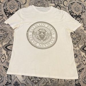 Balmain, Cream, 2XL T-shirt.